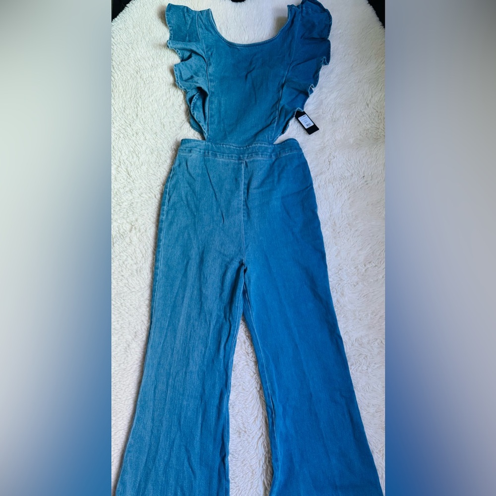 Fashion Nova Blue Jumpsuit